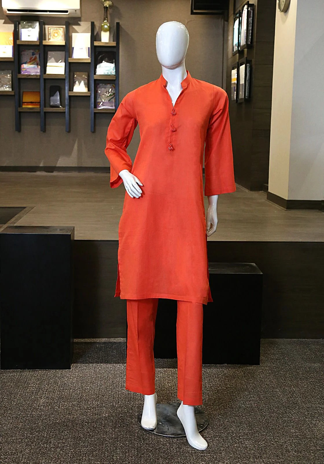 Ready To Wear 2 Pcs – Orange