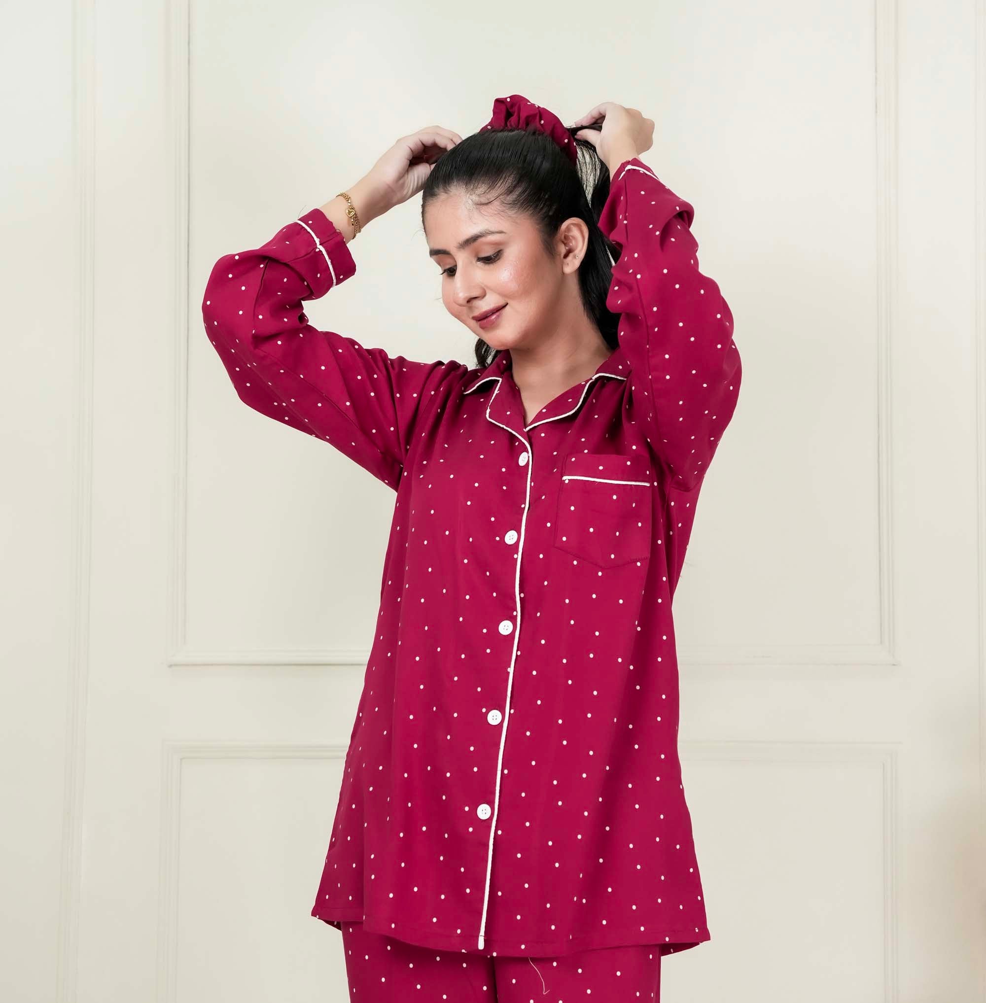 Scarlet Dots PJ set