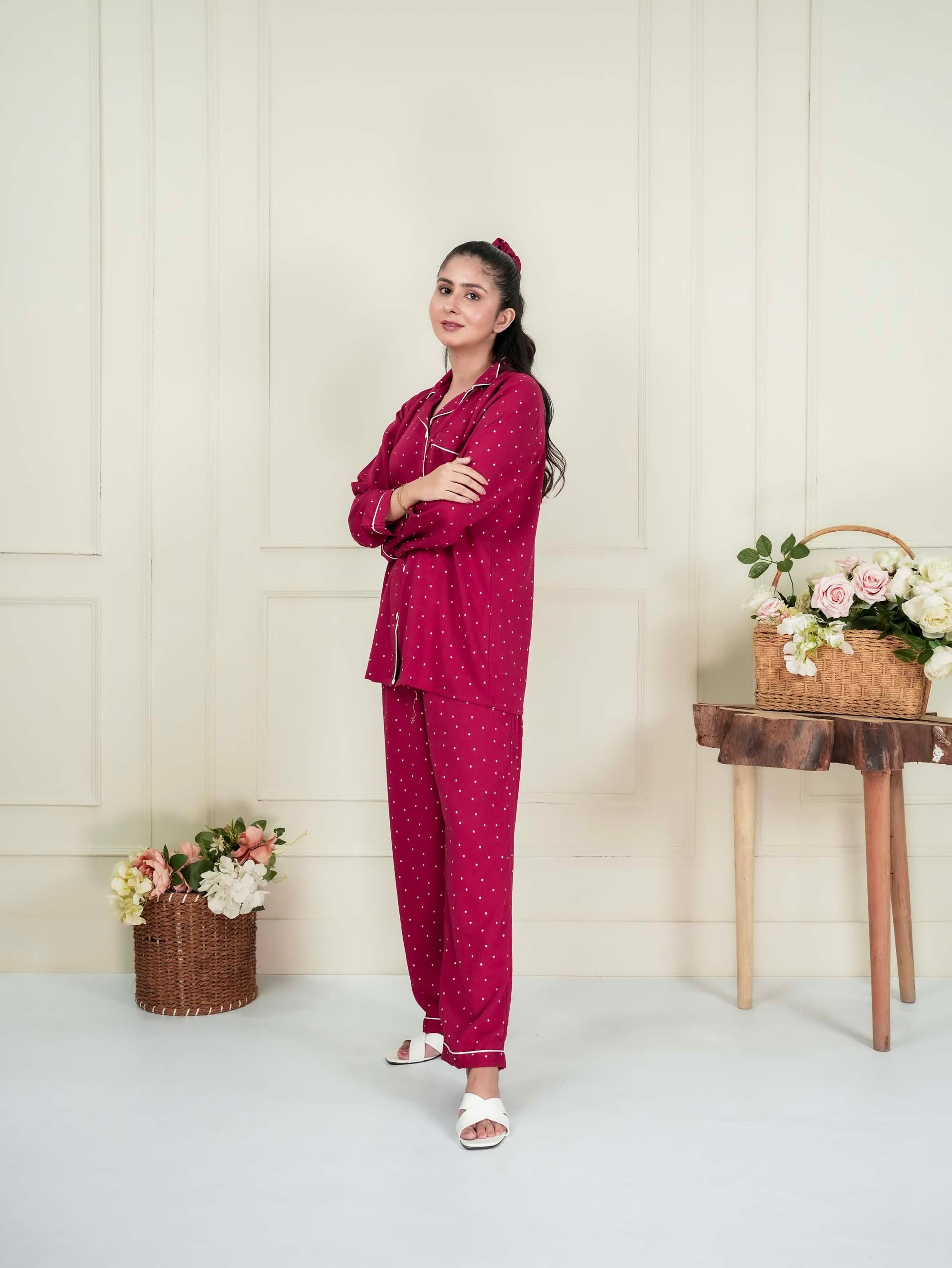 Scarlet Dots PJ set