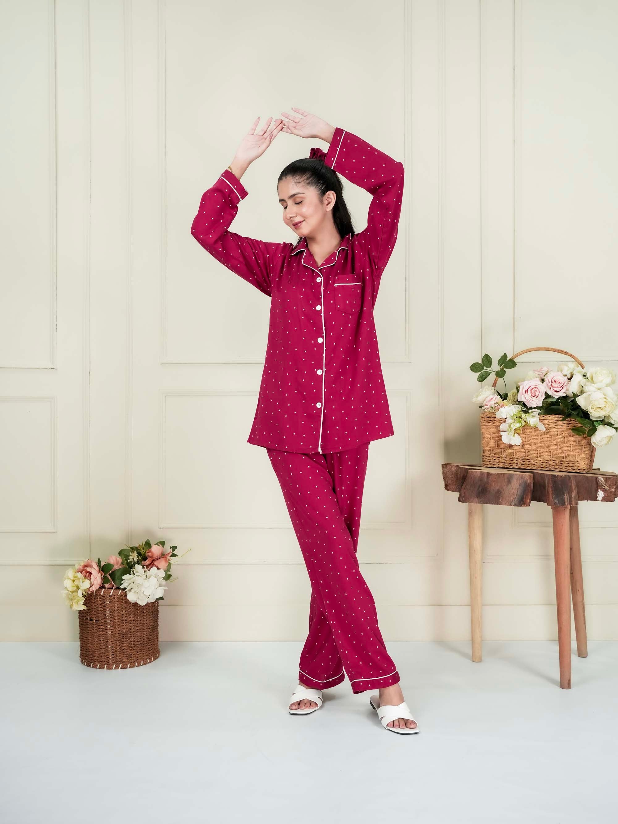 Scarlet Dots PJ set