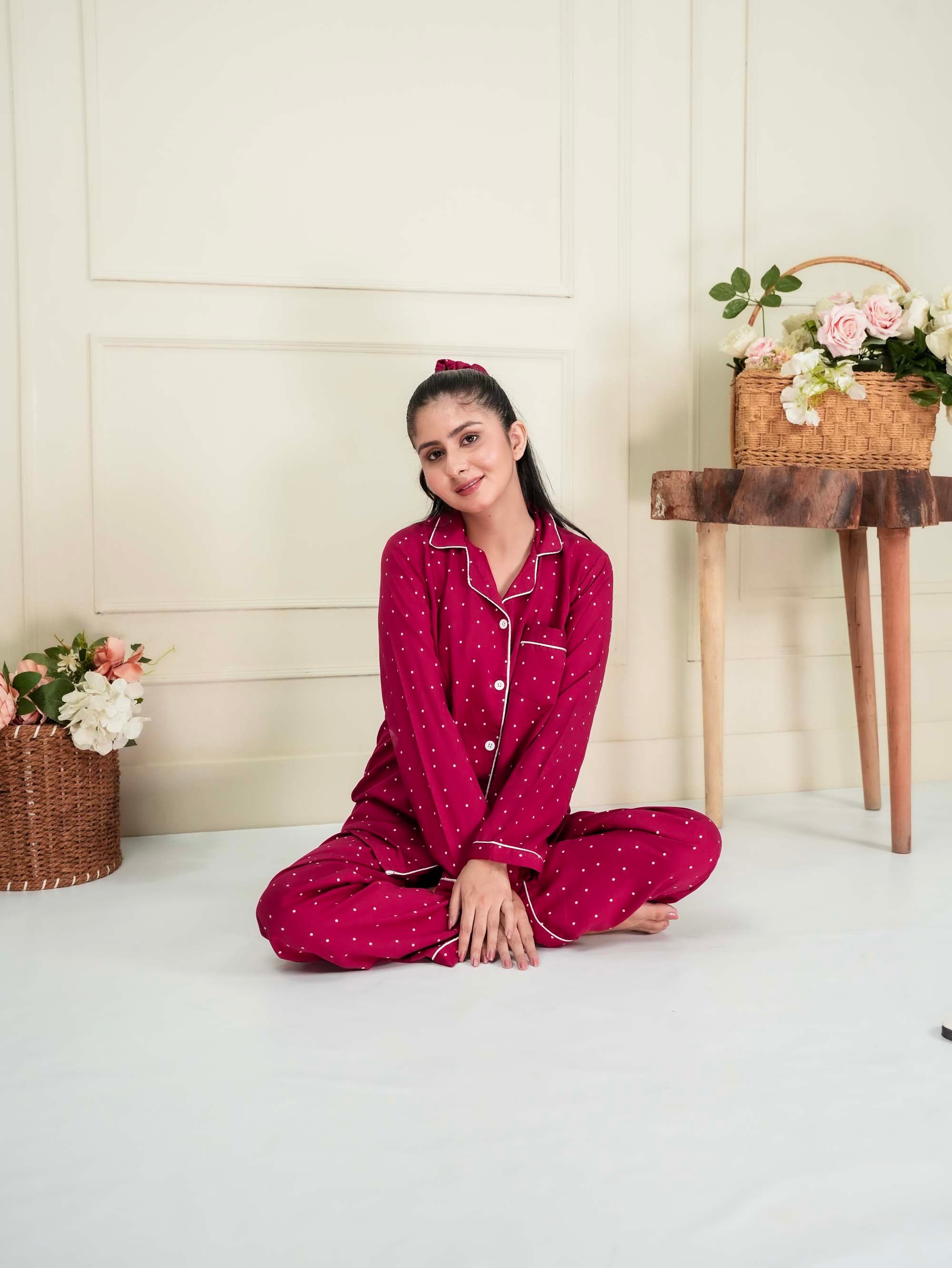 Scarlet Dots PJ set