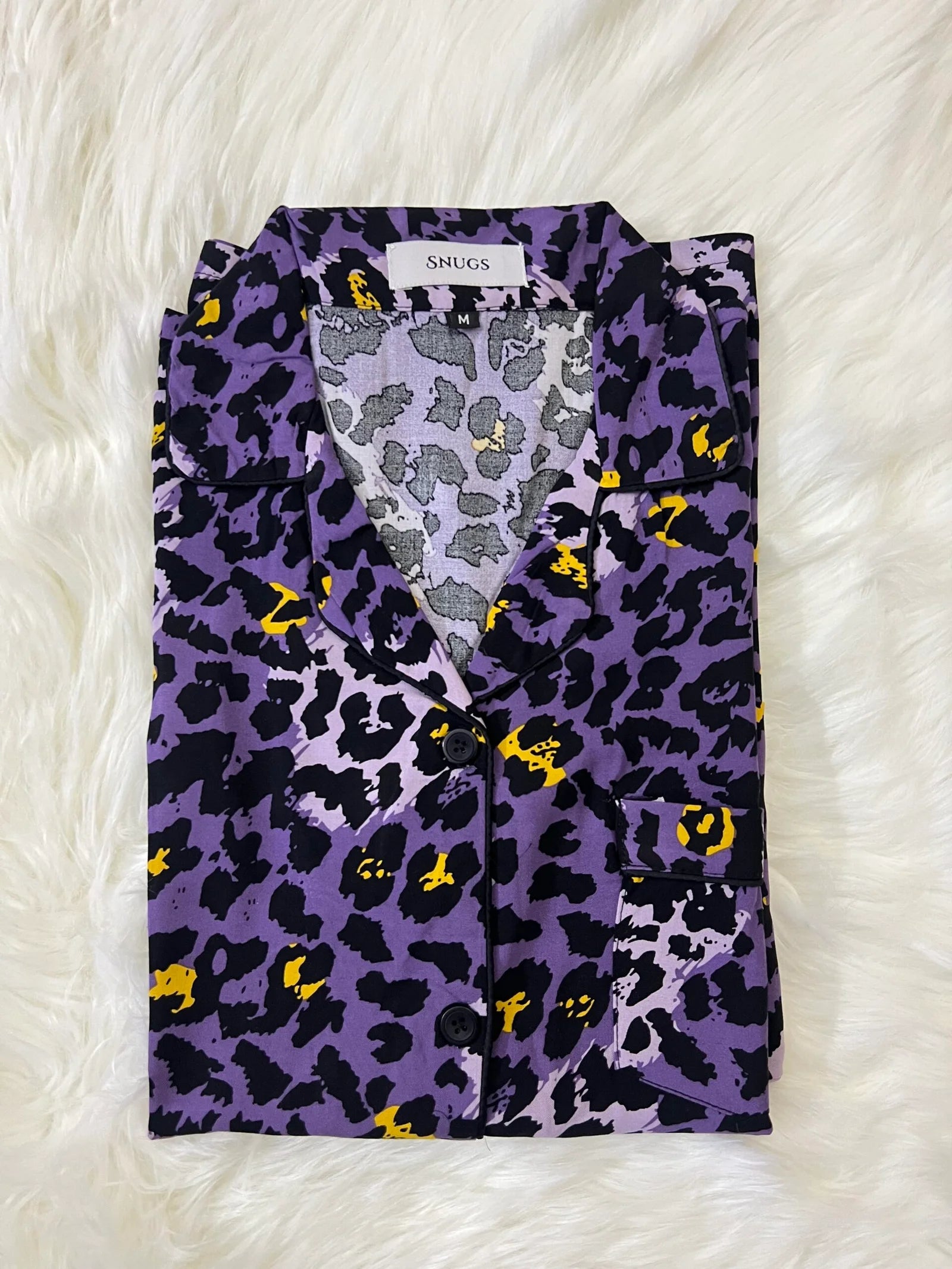 Purple Cheetah PJ Set