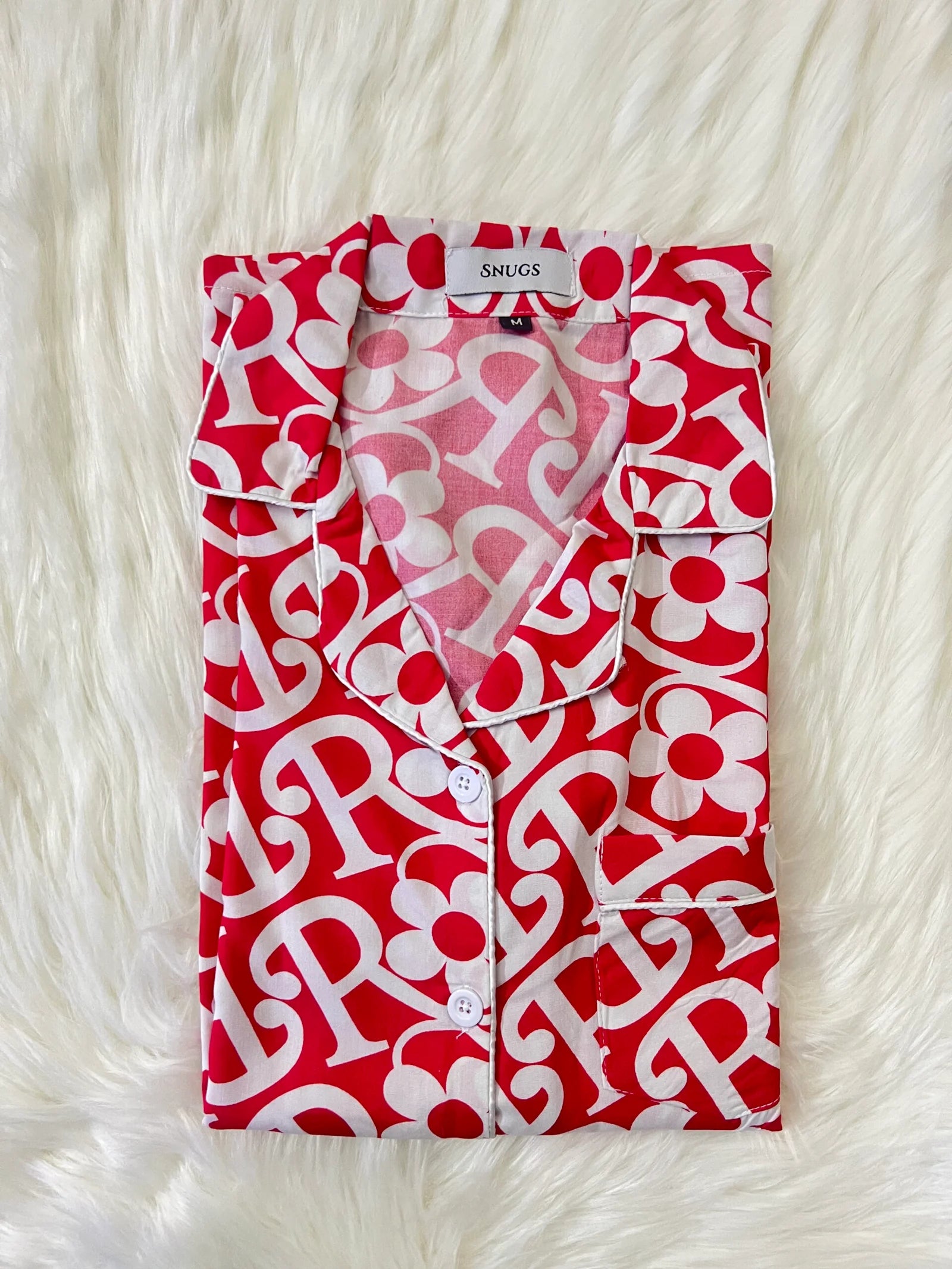 Red Floral PJ Set